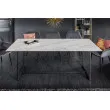 Jedálenský stôl 41088 200 x 100cm Marble Look White Ceramik