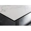Jedálenský stôl 41088 200 x 100cm Marble Look White Ceramik