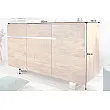 Komoda Mammut 38473 135cm Drevo Acacia Honey