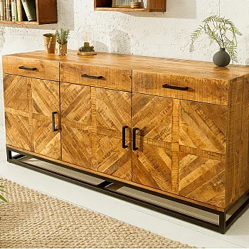 Komoda 39284 160cm Drevo Mango prírodná
