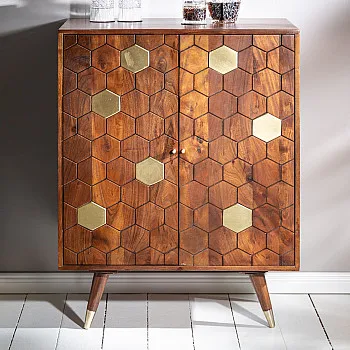Komoda/Wine-Bar 39951 Drevo Acacia