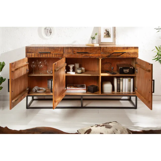 Komoda 40525 160cm Wood Art Drevo Mango Hnedá