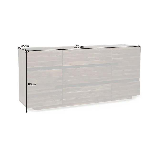 Komoda 40990 Wotan 170cm Drevo Acacia