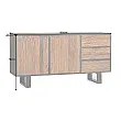 Komoda 43349 Barracuda 150cm Drevo Mango-Teak