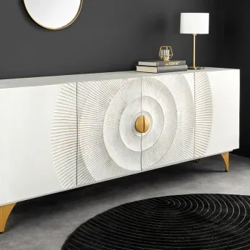 Komoda 45642 Bailey 177cm Drevo Mango Bielené