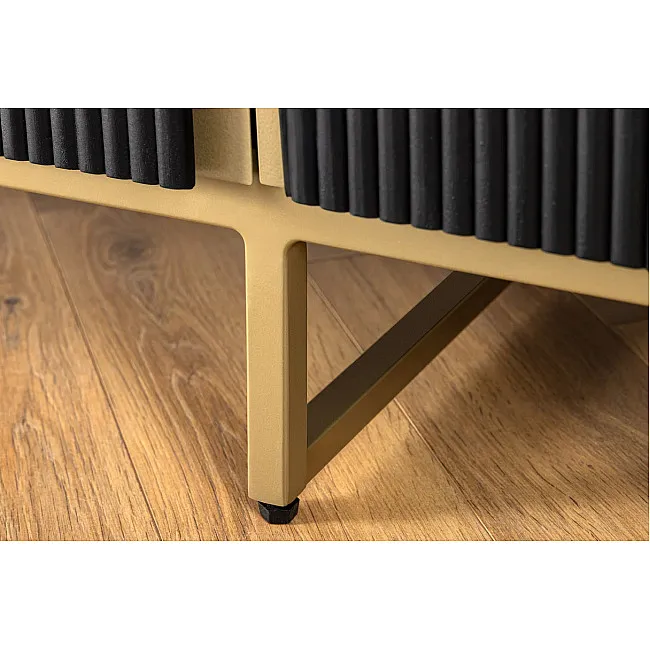 Komoda 46432 Gatsby 160cm Masív drevo Mango čierne