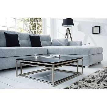 Konferenčný stôl 37118 75x75cm 2-Set Čierny