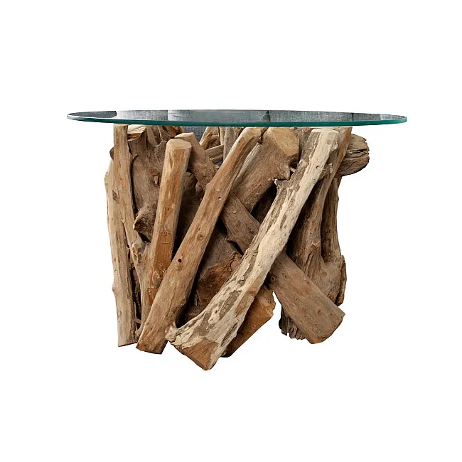 Konferenčný stôl Nature 39832 Ø60cm Drevo Teak
