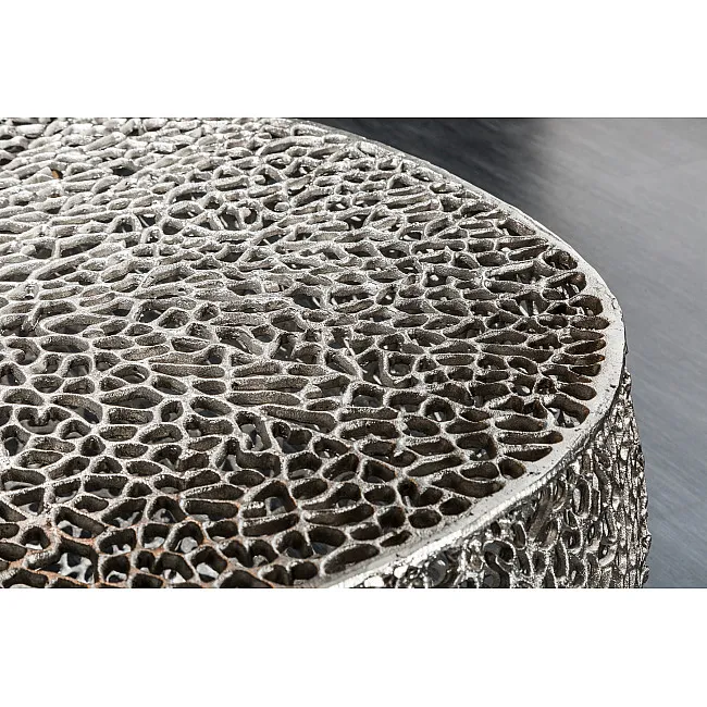 Konferenčný stôl 40286 80x80cm Aluminium Silver - PRODUKT JE SKLADOM U NÁS - 1Ks