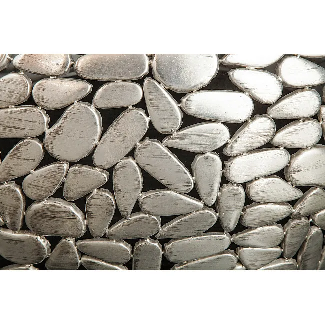 Konferenčný stôl 41433 2-Set Aluminium Silver/ Drevo Acacia