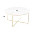 Konferenčný stôl 42160 Elegance Ø80cm Marble Look