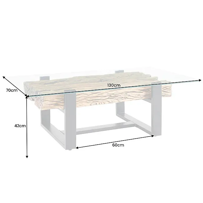 Konferenčný stôl Barracuda 43344 130x70cm Drevo Teak - Skladom u nás v Žiline - 1Ks