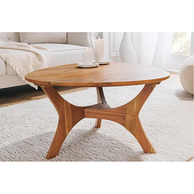 Konferenčný stôl Arch 43739 70x70cm Drevo Acacia