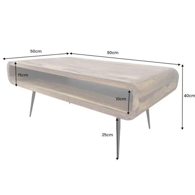 Konferenčný stôl Alpha 43749 90x50cm Drevo Palisander