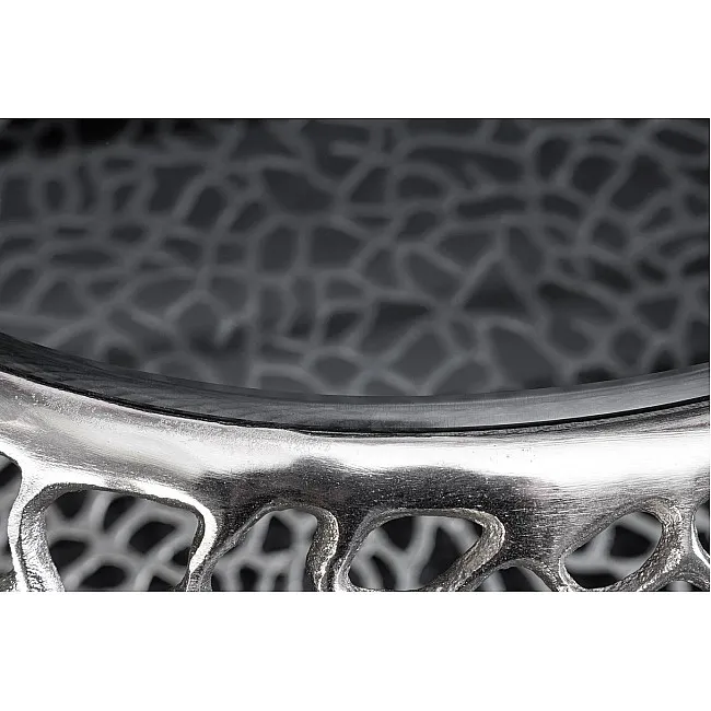 Konferenčný stôl Spin 44147 Ø75cm Aluminium Silver