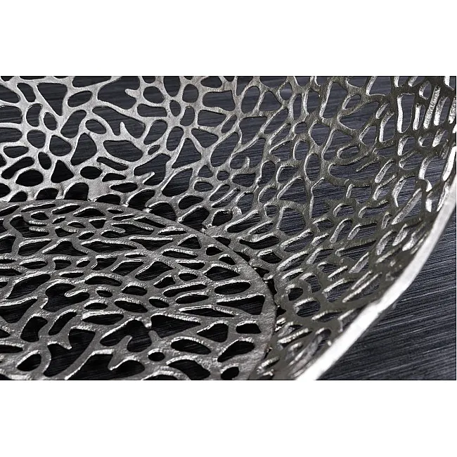 Konferenčný stôl Organic 44148 120x66cm Aluminium Silver