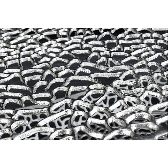 Konferenčný stôl Organic 44148 120x66cm Aluminium Silver