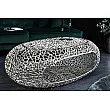 Konferenčný stôl Organic 44148 120x66cm Aluminium Silver