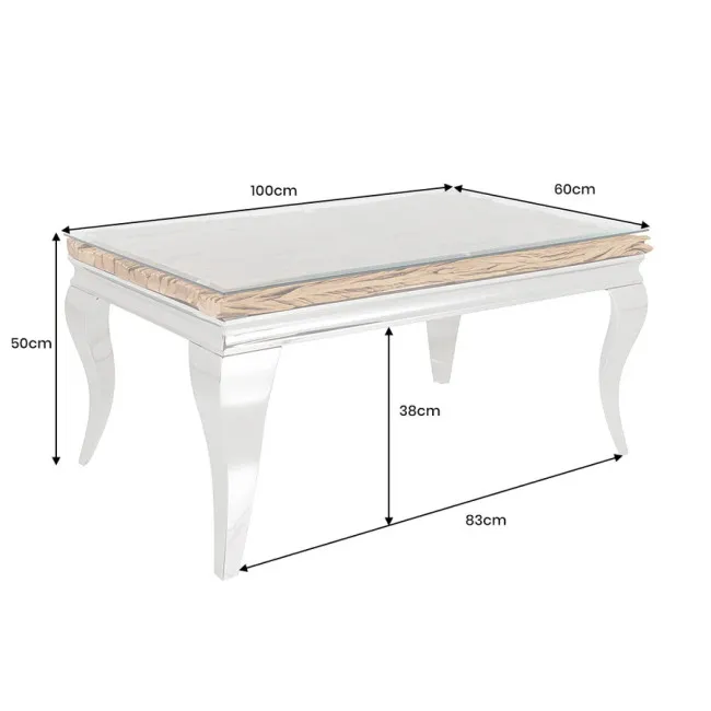 Konferenčný stôl 44365 Modern Barock Barracuda 100x60cm