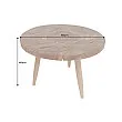 Konferenčný stôl Mosaik 44712 Ø60cm Drevo Teak