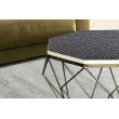 Konferenčný stôl Diamond 45215 Ø70cm Mosadz