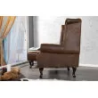 Kreslo 19448 Chesterfield Antik hnedá