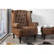 Kreslo 19448 Chesterfield Antik hnedá