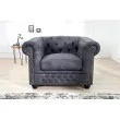 Kreslo 37389 Chesterfield Antik šedá