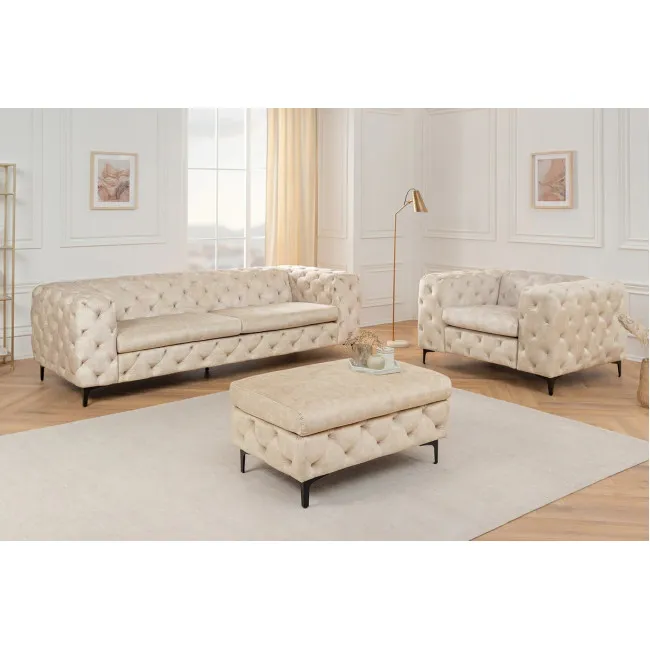 Kreslo 45985 Modern Barock Zamat Champagner