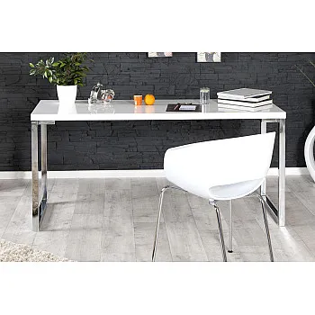 PC - stolík 21141 140x60cm Biely vysoký lesk - PRODUKT JE SKLADOM U NÁS - 1Ks