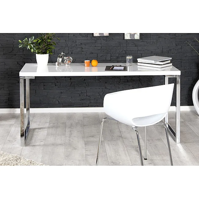 PC - stolík 21141 140x60cm Biely vysoký lesk - PRODUKT JE SKLADOM U NÁS - 1Ks