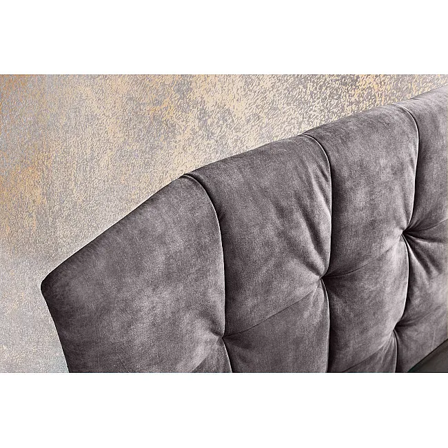 Posteľ 41669 160x200cm Boutique Zamat Tmavošedá