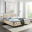 Posteľ 43256 180x200cm Modern Barock Zamat Champagner