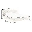 Posteľ 43256 180x200cm Modern Barock Zamat Champagner