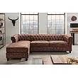 Rohová sedacia súprava 40611 Chesterfield - Antik Hnedá