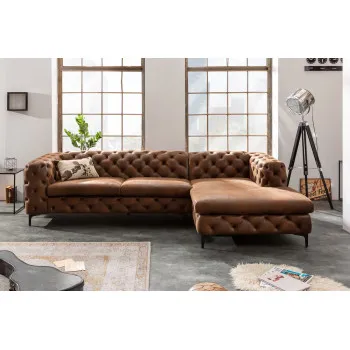 Rohová sedacia súprava 40667 Modern Barock - Antik Hnedá