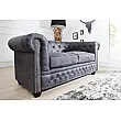 Sedacia súprava 37390 Chesterfield 2-sedenie Antik šedá