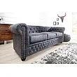 Sedacia súprava 37391 Chesterfield 3-sedenie Antik šedá