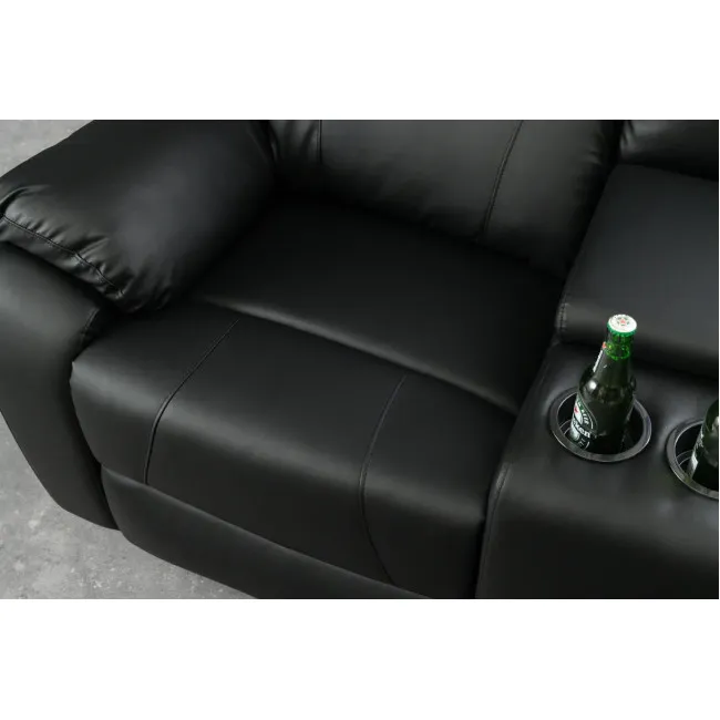 Sedacia súprava Relax 39474 Hollywood 2-sedenie Čierna