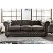 Sedacia súprava 40517 Chesterfield 3-sedenie Vintage Šedá Taupe