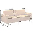 Sedacia súprava 41072 220cm Cozy - Zamat Žltá