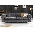 Sedacia súprava 41134 240cm Modern Barock - Zamat Šedá