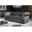 Sedacia súprava 41215 Chesterfield 3-sedenie Zamat Šedá