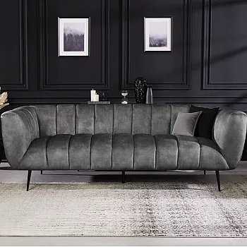 Sedacia súprava 41248 225cm Noblesse Zamat Šedá