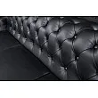 Sedacia súprava 41447 Chesterfield 3-sedenie Antique Čierna