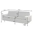 Sedacia súprava 42139 220cm Cozy - Antik šedá