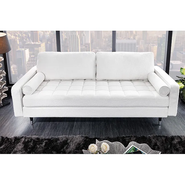 Sedacia súprava 42703 220cm Cozy - Teddy látka biela