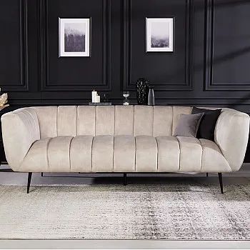 Sedacia súprava 43266 225cm Noblesse Zamat Champagner