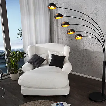 Stojaca lampa 22967 Čierna - PRODUKT JE SKLADOM U NÁS - 1Ks