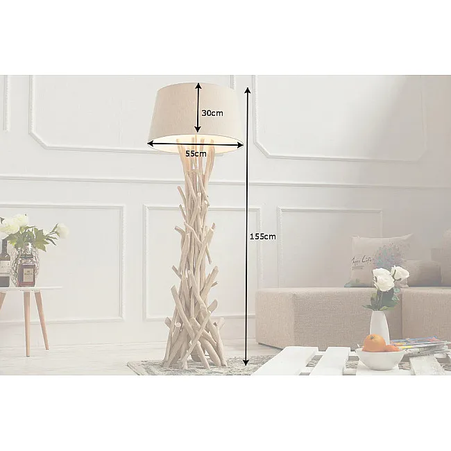 Stojaca lampa 30208 Ø50cm Drevo